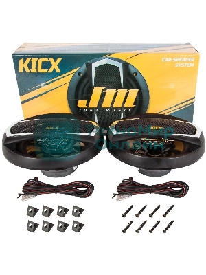 Колонки автомобильные Kicx JM-165 130Вт 89дБ 4Ом 16.5 см (6 1/2 дюйм) (ком.: 2 кол.) коаксиальные трехполосные