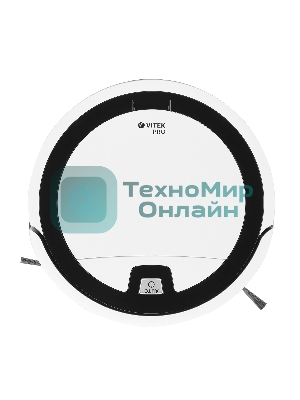 Робот-пылесос Vitek VT-1803 белый, Li-Ion, уборка влажная, пылесборник контейнер 0.2 л