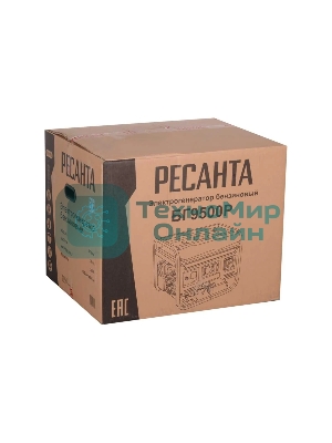 Электрогенератор бензиновый Ресанта БГ 9500 Р 8 кВт, 76 дБ, 79.5 кг