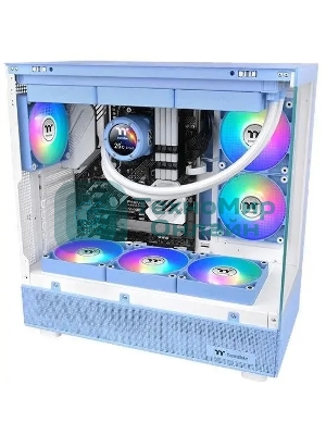 Вентилятор для корпуса Thermaltake CT120 Sync Hydrangea Reverse ARGb 120х120x25 голубой 4-pin 31.2дБ (упак.:2шт) (CL-F200-PL12BU-A) Ret