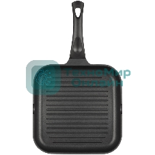 Сковорода-гриль Rondell Schwarz RDA-1683 квадратная 28 см, покрытие: Xylan Plus ручка несъемная (без крышки) черный