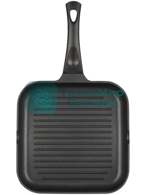 Сковорода-гриль Rondell Schwarz RDA-1683 квадратная 28 см, покрытие: Xylan Plus ручка несъемная (без крышки) черный