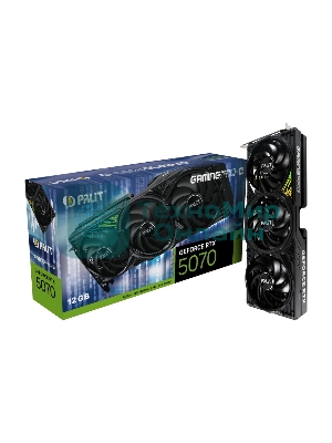 Видеокарта Palit PA-RTX 5070 GAMINGPRO-S 12Gb RTX 5070 12Gb 192bit GDDR7 2325/28000 HDMIx1 DPx3 HDCP Ret