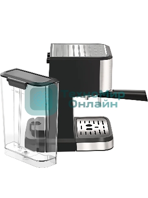 Кофеварка рожковая ARESA AR-1612 черный, исп. кофе - молотый, 1,5 л, 1100 Вт, 15 бар