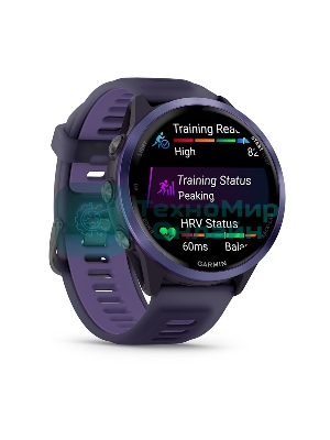 Умные часы Garmin Forerunner 570 фиолетовый, фиолетовый безель, фиолетовый ремешок 47мм