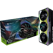 Видеокарта Palit PCI-E RTX 5090 GAMEROCK OC NVIDIA GeForce RTX 5090 32Gb 512bit GDDR7 2295/30000 HDMIx1 DPx3 HDCP Ret