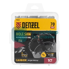 Коронка по металлу Denzel твердосплавная, 70 мм