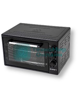 Мини-печь Kraft KF-MO3801BL, черный, 38 л.