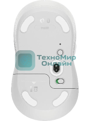 Мышь беспроводная Logitech Signature M650 белый, 4000 dpi, радиоканал, Bluetooth, USB, кнопки - 5