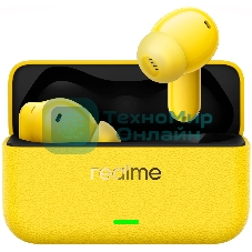 Наушники TWS Realme Buds T500 Pro желтый, внутриканальные, Bluetooth, активное шумоподавление, до 56 ч