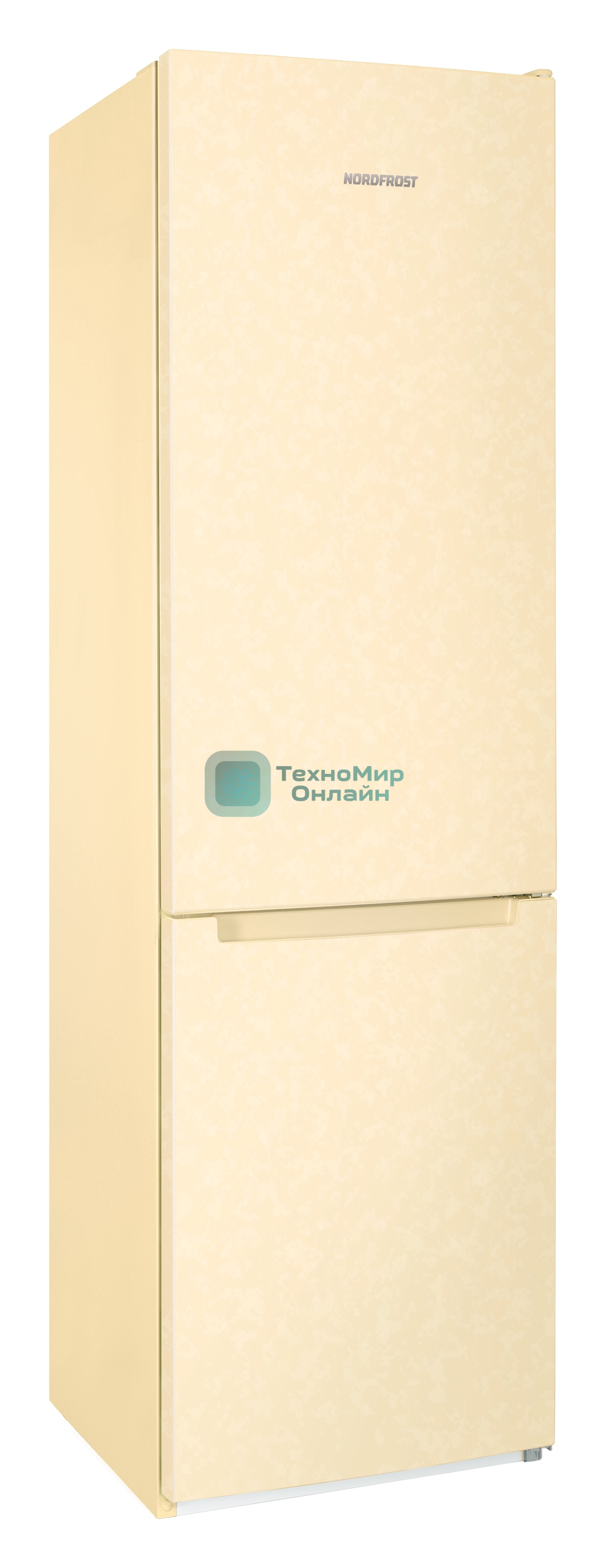Холодильник Nordfrost NRB 164NF E бежевый двухкамерный 238/105 л морозилка снизу, No Frost