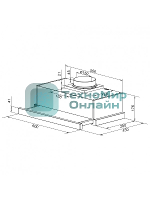 Вытяжка встраиваемая Zigmund & Shtain K 017.6 S серебристый, 60 см, 700 куб. м/ч, 51 дБ