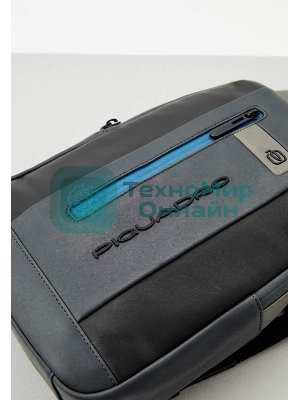 Рюкзак слинг мужской Piquadro Urban CA6540UB00/NGR, кожа, черный/серый