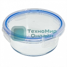 Форма для запекания ЗАБАВА РК-0106/2 круглая с герм.крышкой из жаропр. стекла 1,0 л 17,4*6,7 см