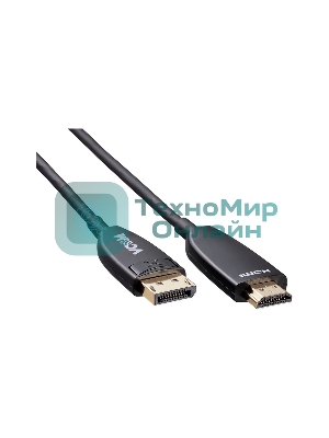 Активный оптический кабель VCOM DP1.2v-->HDMI2.0v 15м D3752B-15.0
