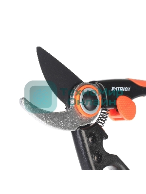 Секатор PATRIOT PBP-203, плоскостной, ручка-петля, антифрикционное покрытие, 203 мм