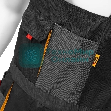 Полукомбинезон профессиональный рабочий Denzel 65% полиэстер 35% хлопок, XL