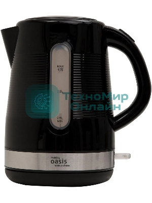 Чайник электрический Oasis making everywhere K-1PB 1.7 л, 2200 Вт, черный