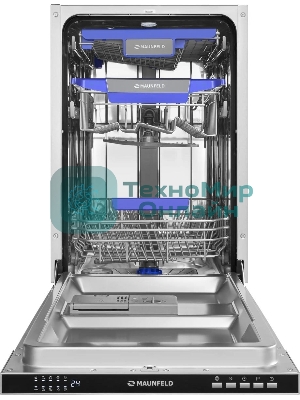 Встраиваемая посудомоечная машина Maunfeld MLP45230, белый, 44.8 см, 10 компл., 47 дБ, класс A++
