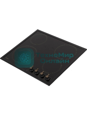 Варочная поверхность Gorenje EC642CLB, конфорок: 4 шт., стеклокерамика, независимая, черный