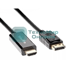 Кабель-переходник DisplayPort M-> HDMI M 1.8m Telecom [TA494)