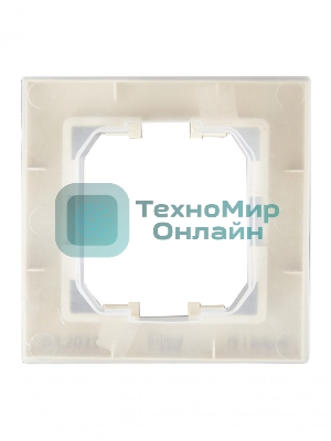 Рамка 1-местная IEK BRITE РУ-1-БрКр-44 IP44 бежевый