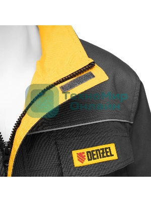 Куртка профессиональная рабочая Denzel 65% полиэстер 35% хлопок, XXL