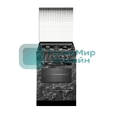 Плита комбинированная Gefest ПГЭ 6302-03 0053 черный, конфорок 4 газовых, духовка 55 л, 60 см x 85 см x 60 см