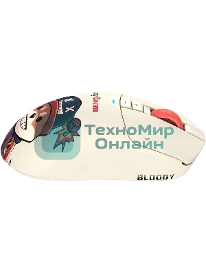 Мышь беспроводная/проводная A4Tech Bloody R72 Ultra Proxy Boom бежевый, 20000 dpi, радиоканал, USB, кнопки - 7