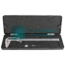 Электронный штангенциркуль Deli DL91200 200мм, метрическая/дюймовая конвертация, нержавеющая сталь, 3 кнопочное управление, светодиодный дисплей, 1,5В SR44.