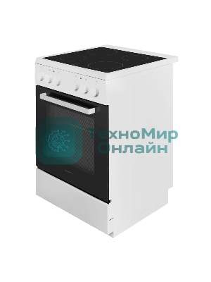 Плита электрическая Maunfeld MEC65CW07 белый, конфорок 4 шт, духовка 60 л, 60 см x 85 см x 60 см