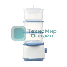 Пароварка электрическая Centek CT-1462 9л 1050Вт, таймер 60 мин, 3 контейнера, чаша для риса, резервуар 1,5л.