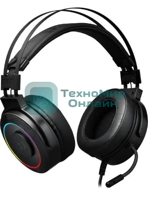 Гарнитура Redragon Lamia 2 чёрный, проводная, USB, подсветка