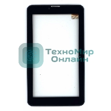 Сенсорное стекло (тачскрин) для Irbis TZ726, черное с рамкой