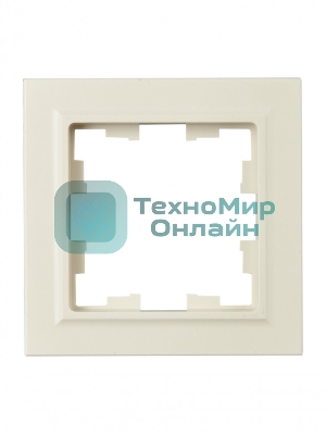 Рамка 1-местная IEK BRITE РУ-1-БрКр-44 IP44 бежевый