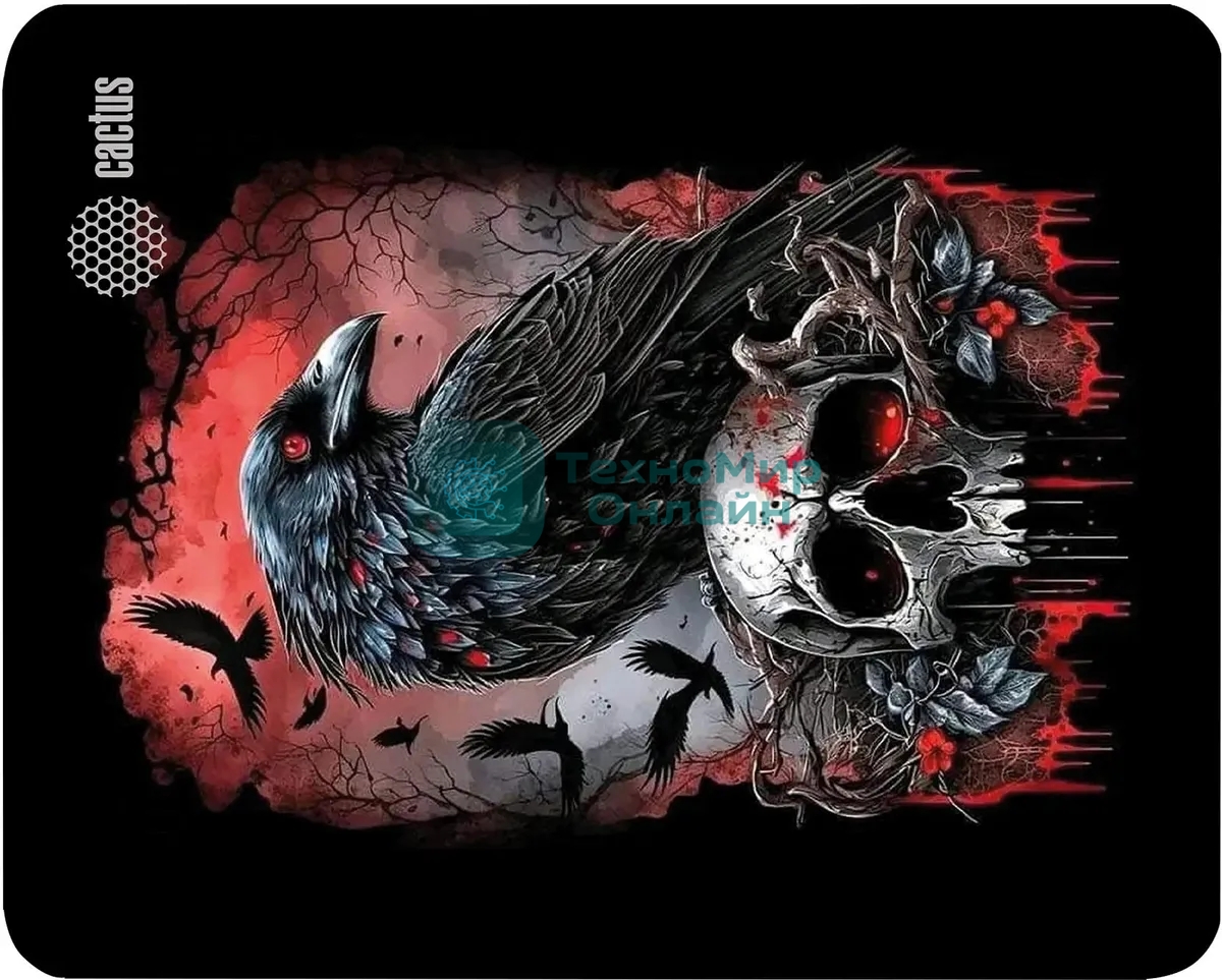 Коврик для мыши Cactus Raven 250x200x3мм (CS-MP-D14S)