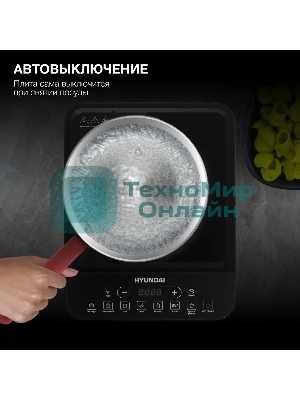 Плита настольная электрическая Hyundai HYC-0101 черный эмаль (настольная)
