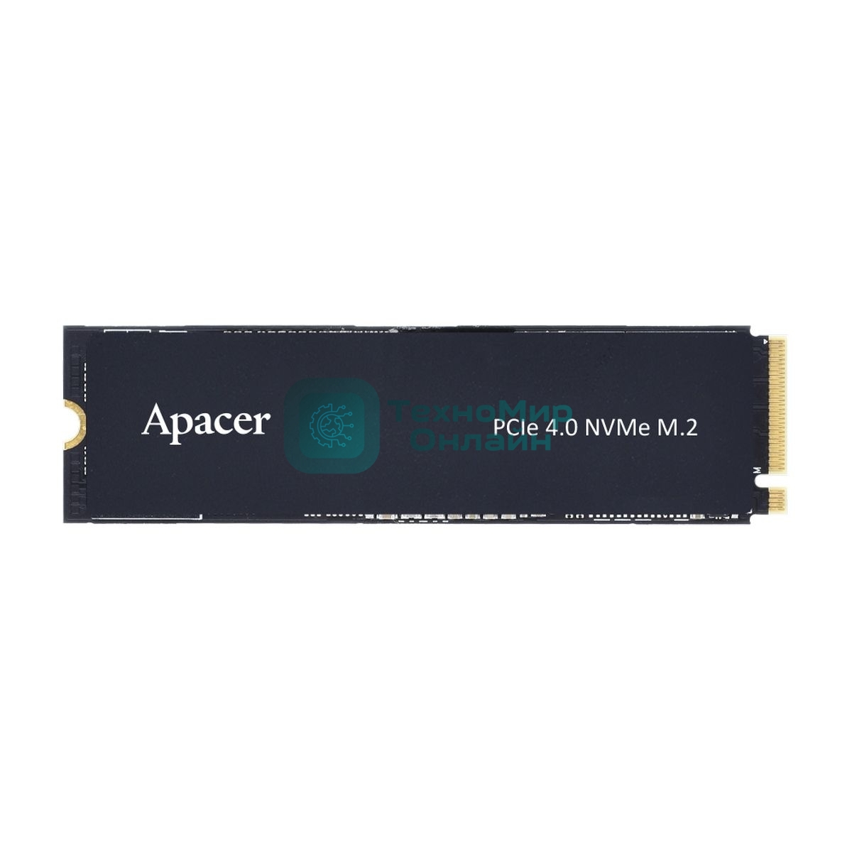 Накопитель SSD Apacer AS2280Q4X, 512Gb, M.2 2280, PCIe 4.0 x4, NVMe, R/W 4500/2500, с радиатором