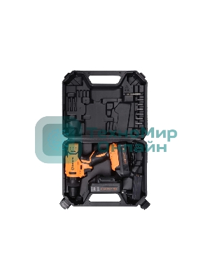 Дрель-шуруповерт аккумуляторная Вихрь ДА-18Л-2кУ 72/14/17, Аккумуляторная, 18В, Ударная