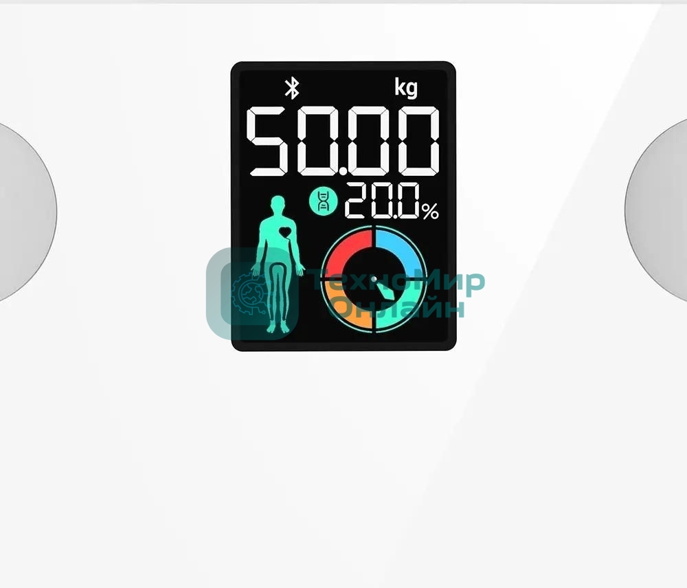 Весы напольные электронные Kitfort КТ-838, макс.180кг, белый