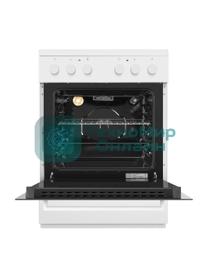 Плита электрическая Maunfeld MEC65CW07 белый, конфорок 4 шт, духовка 60 л, 60 см x 85 см x 60 см