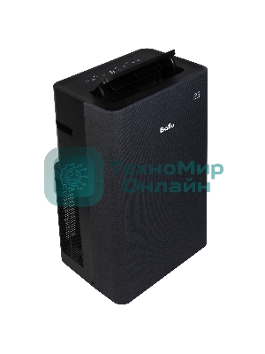 Кондиционер мобильный Ballu Velure BPAC-14 EW/N6 14000 BTU, 35 м², 50 дБ, охлаждение, осушение, черный