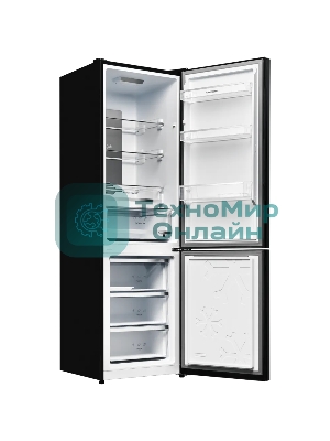 Холодильник Kuppersberg RFCN 2013 BG черное стекло двухкамерный 240/95л морозилка снизу, No Frost