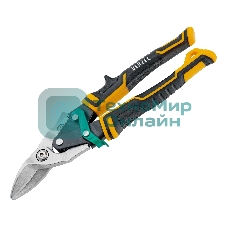 Ножницы по металлу Denzel 270 мм, прямой и правый рез,сталь-СrMo, трехкомп.рук-ки