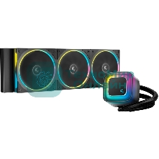 Система жидкостного охлаждения Deepcool LE360 PRO ARGb Soc-AM5/AM4/1200/1700/1851 черный 4-pin 19-33dB Al 300W 1817gr Ret (R-LE360PRO-BKAMMC-G-1)