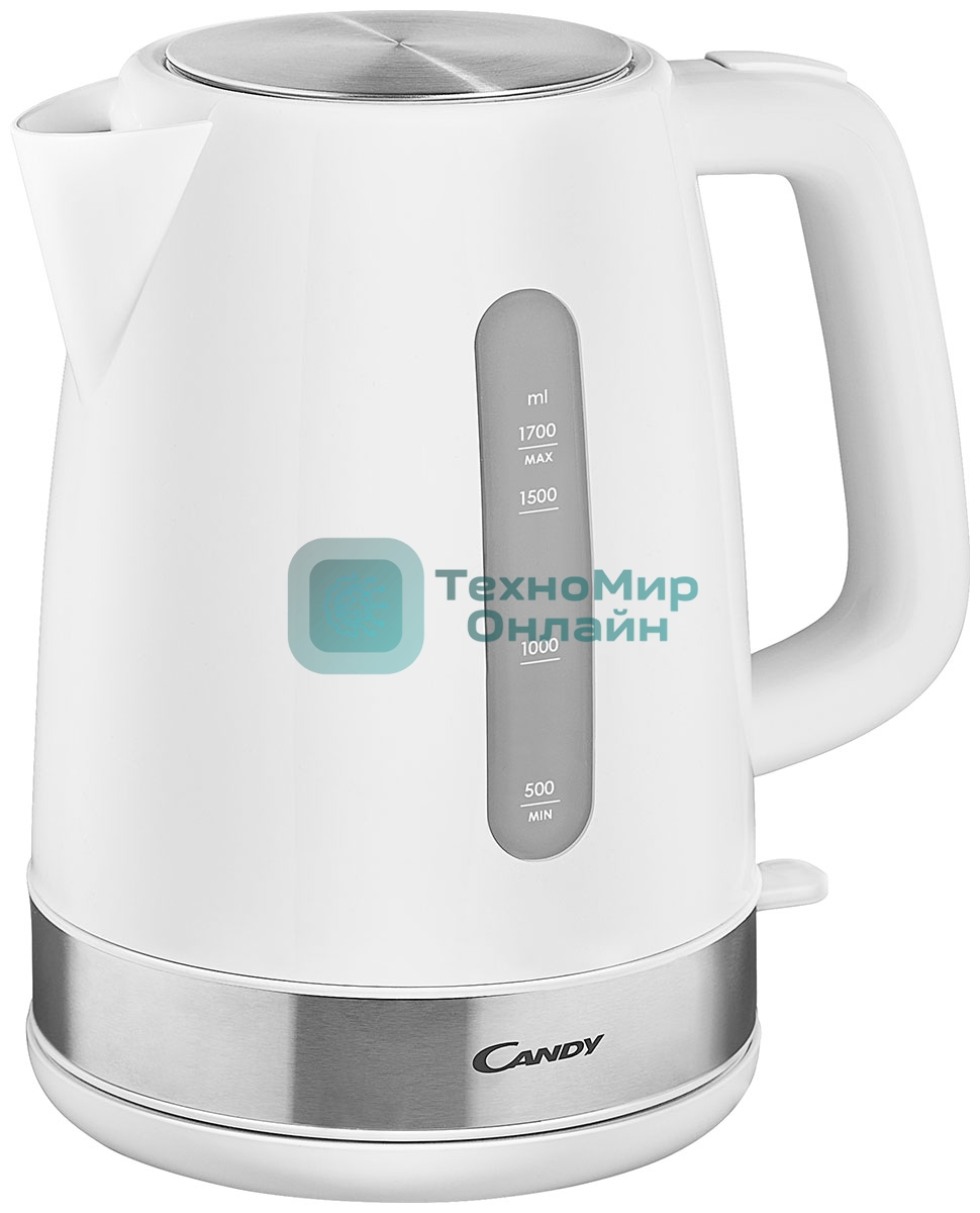 Чайник электрический Candy CK-101 1.7л. 2200Вт белый корпус: пластик
