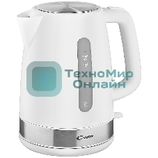 Чайник электрический Candy CK-101 1.7л. 2200Вт белый корпус: пластик