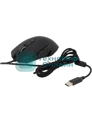 Мышь проводная Acer OMW160 черный, 6400 dpi, USB, кнопки - 8