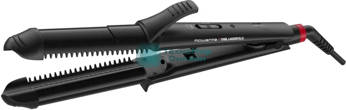 Щипцы для завивки волос Rowenta CF451LF0 черный, 32 мм, 200 °C, 2 режима