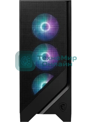 Компьютерный корпус MSI MAG Forge 321R Airflow черный без БП ATX 4x120мм 2xUSB 3.0 1xUSB3.1 audio bott PSU